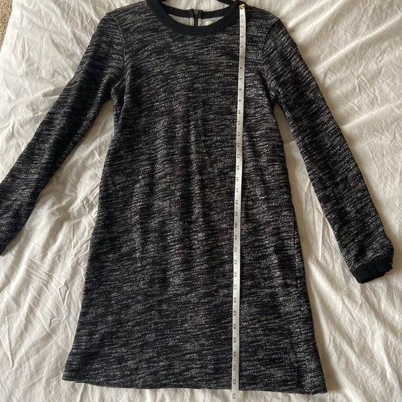Madewell Sheath Dress in Marled Charcoal, M - Picture 3 of 8
